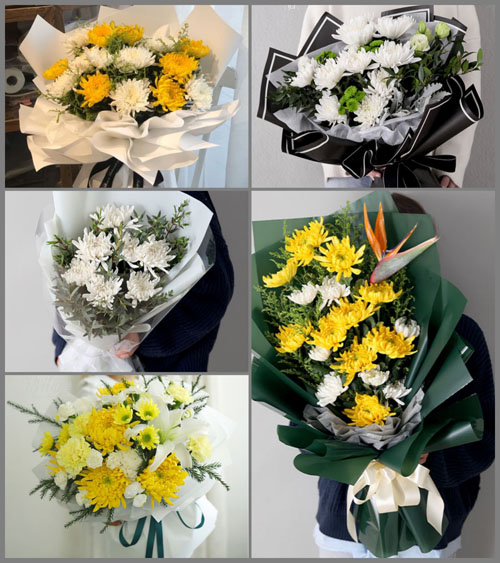 贵州毕节市黔西县莲城街道老鸹河村白事花束代送